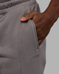 Man wearing Stream Panel Track Pants - Storm Front | Model:Sam | Size:L