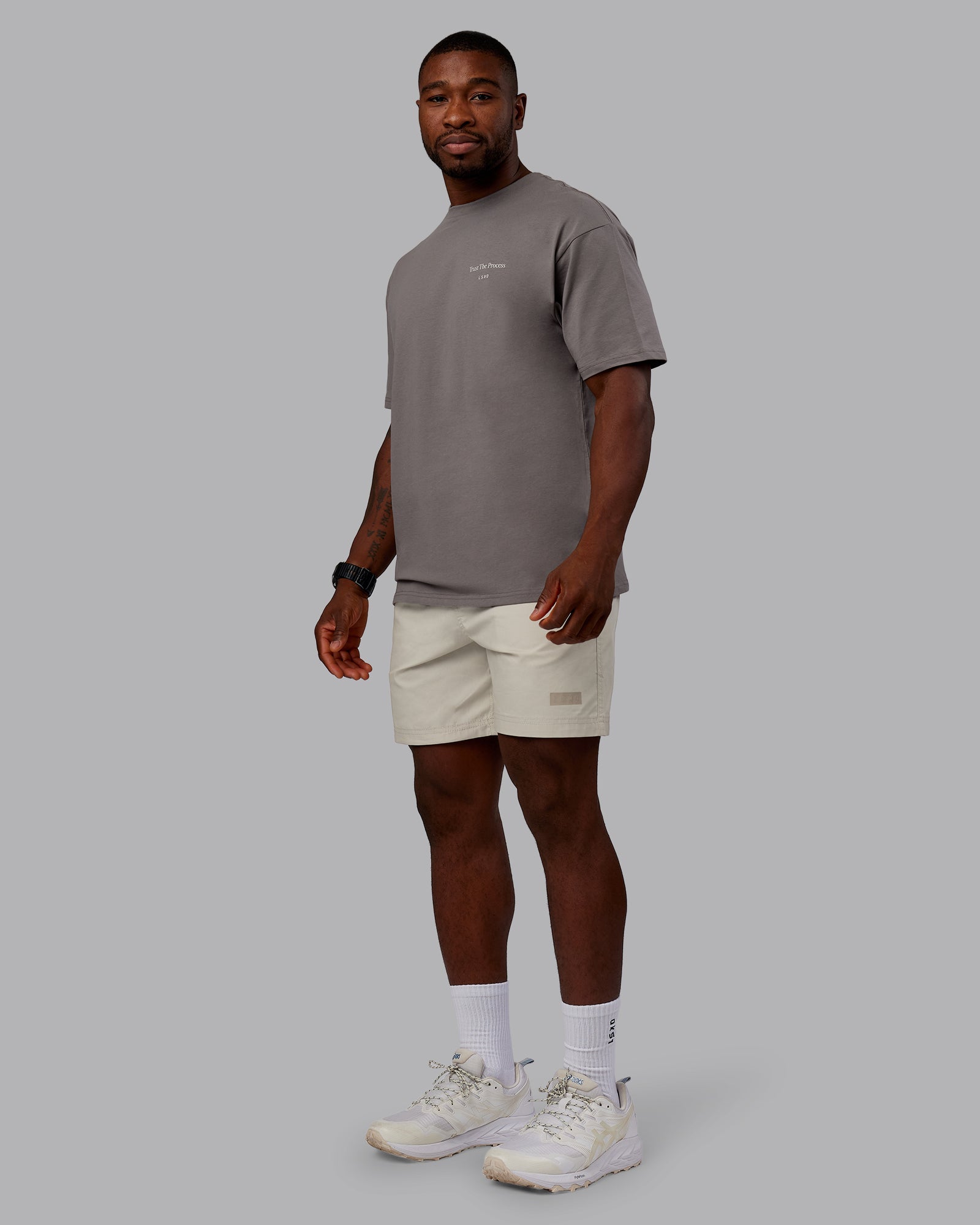 Trust The Process 2.0 FLXCotton Tee Oversize - Storm Front-Shale