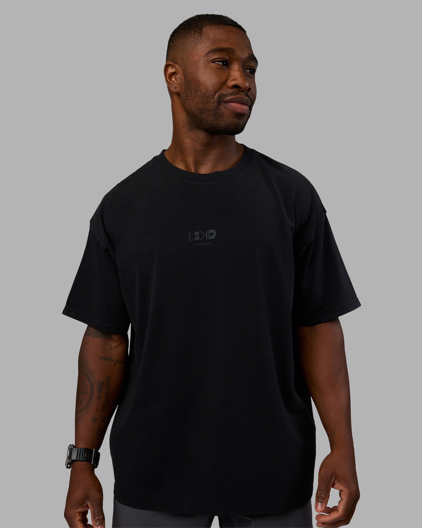 FACT FISSION Tee XXL ラストグッズ 黒 Variation Heavyweight FLXCotton Oversized Tee - Black-Black | LSKD