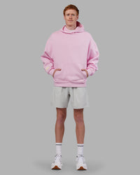Man wearing Your Race Oversized Hoodie - Marshmallow | Model:Zac | Size:L