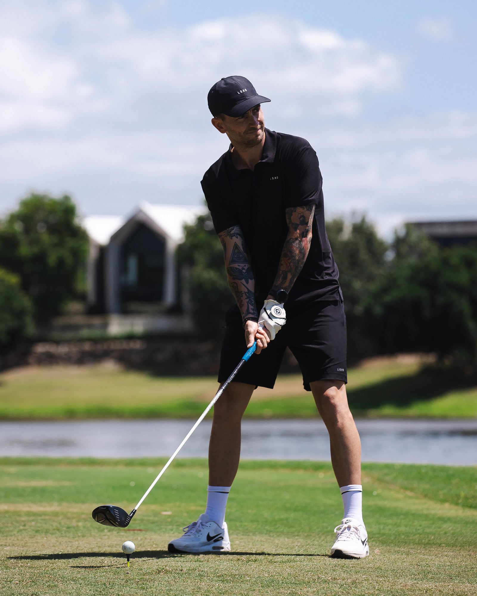 Men's Drive Polo - Black | LSKD – LSKD US