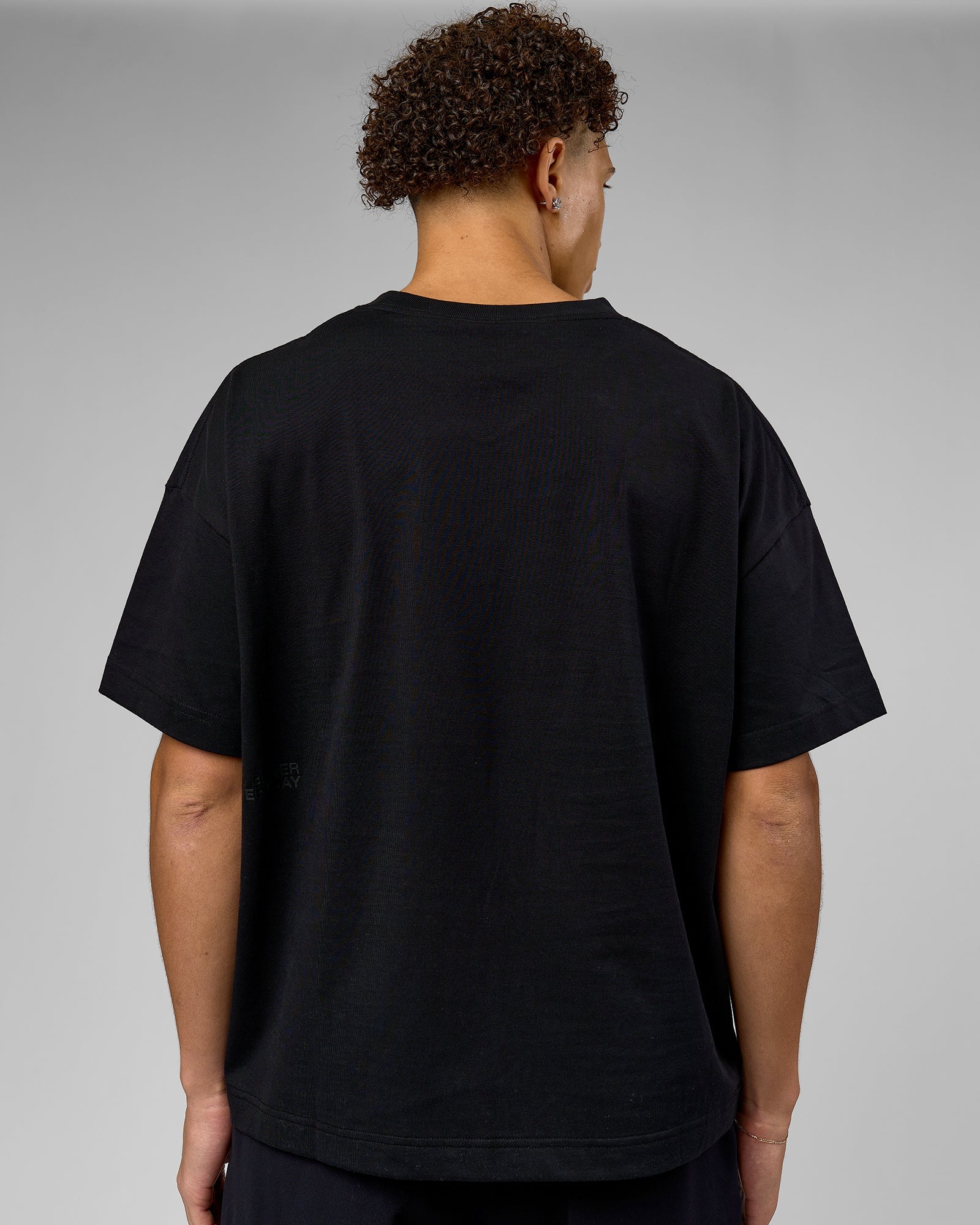 86 V-Neck Oversized Tee - Black-Black | LSKD – LSKD US