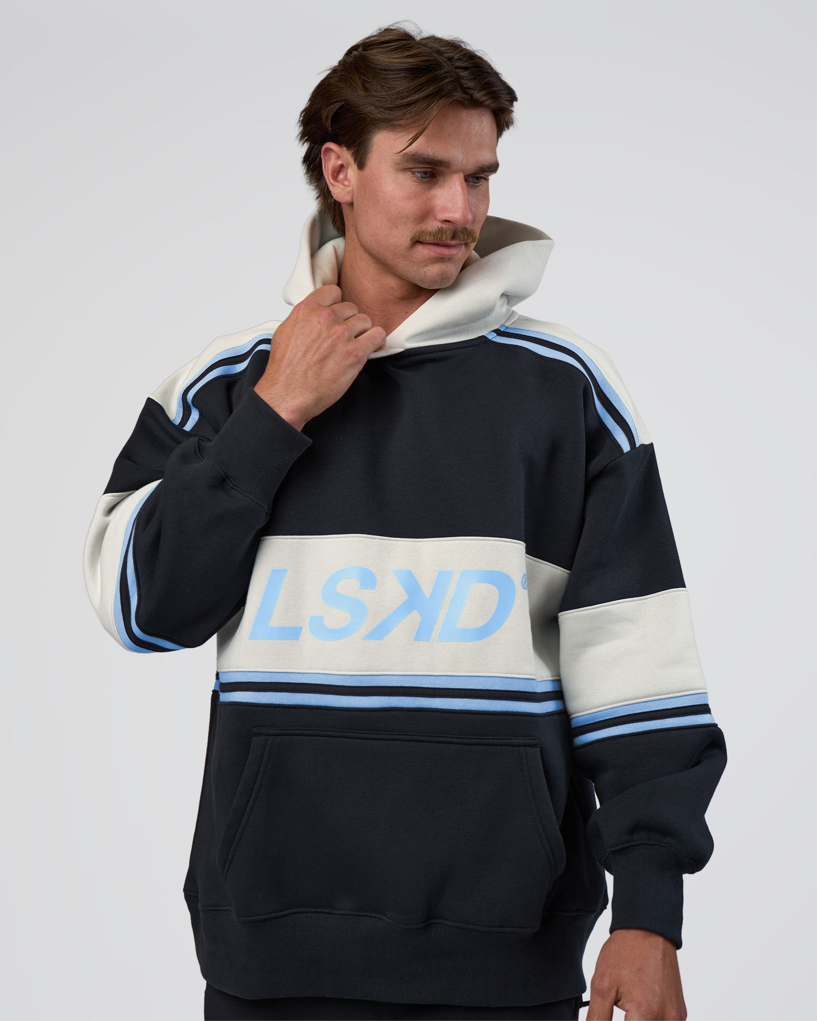 A-Team Oversized Hoodie - Caviar-Open Air | LSKD – LSKD US