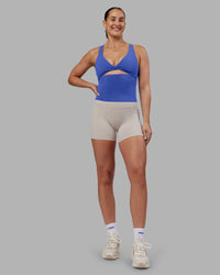 Woman wearing Abs Agile Tank - Power Cobalt | Model:Abbey | Size:M | Thumbnail Index: 5