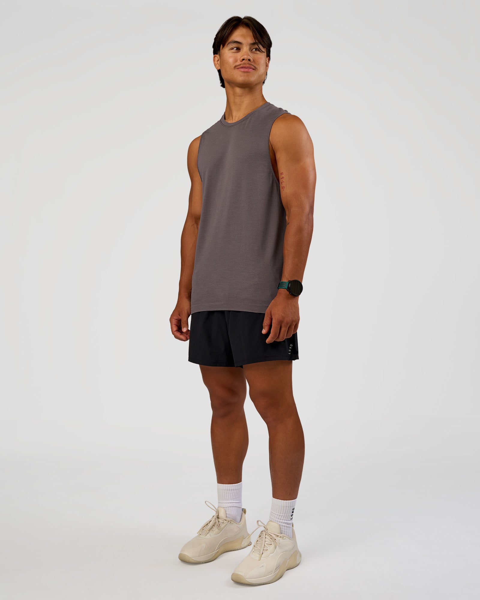 Mens AeroFLX+ Seamless Muscle Tank - Duskstone | LSKD – LSKD US