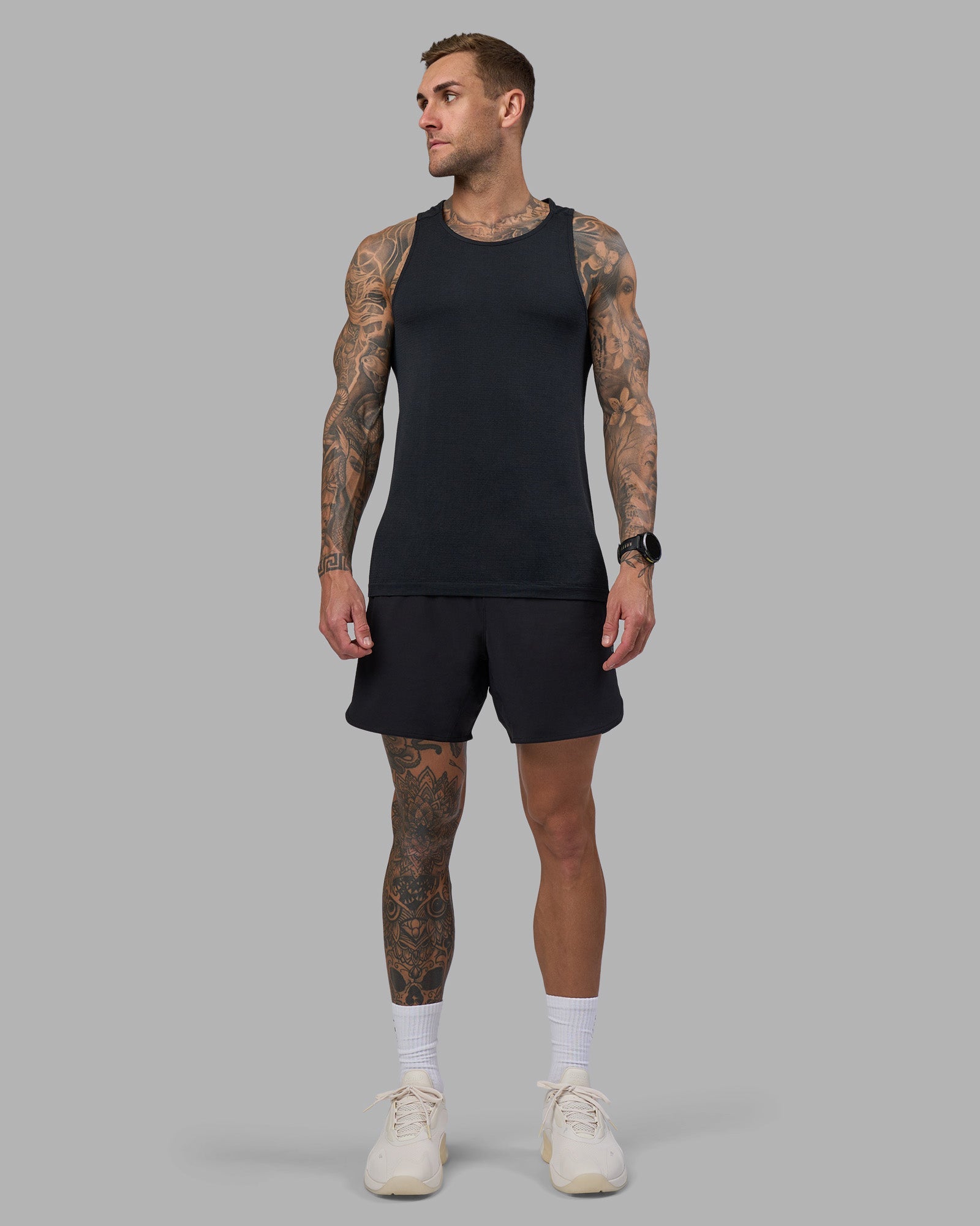 AeroFLX+ Seamless Tank - Black Marl | LSKD – LSKD US
