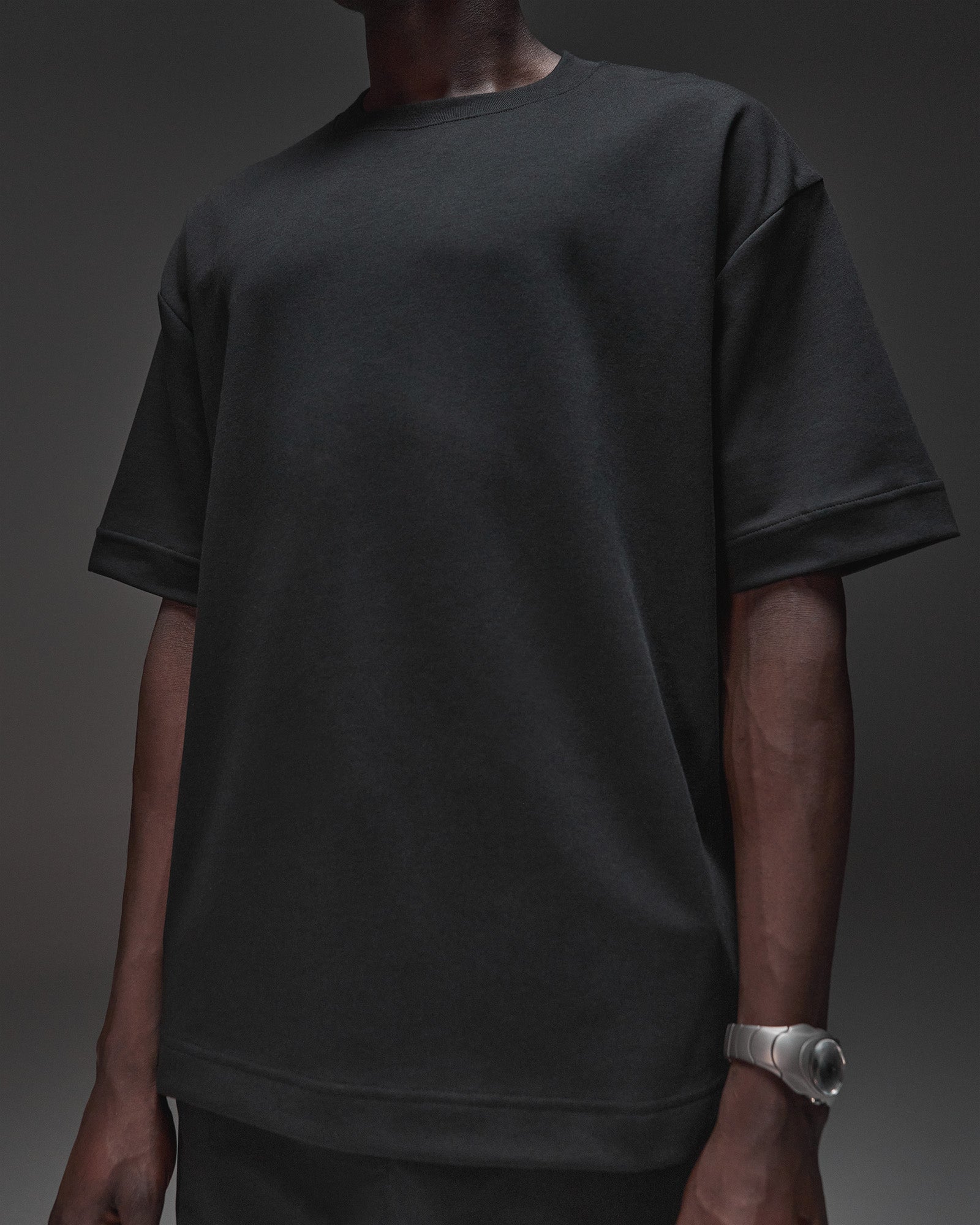 AfterDark ZeroCrease Oversized Tee - Black | LSKD – LSKD US