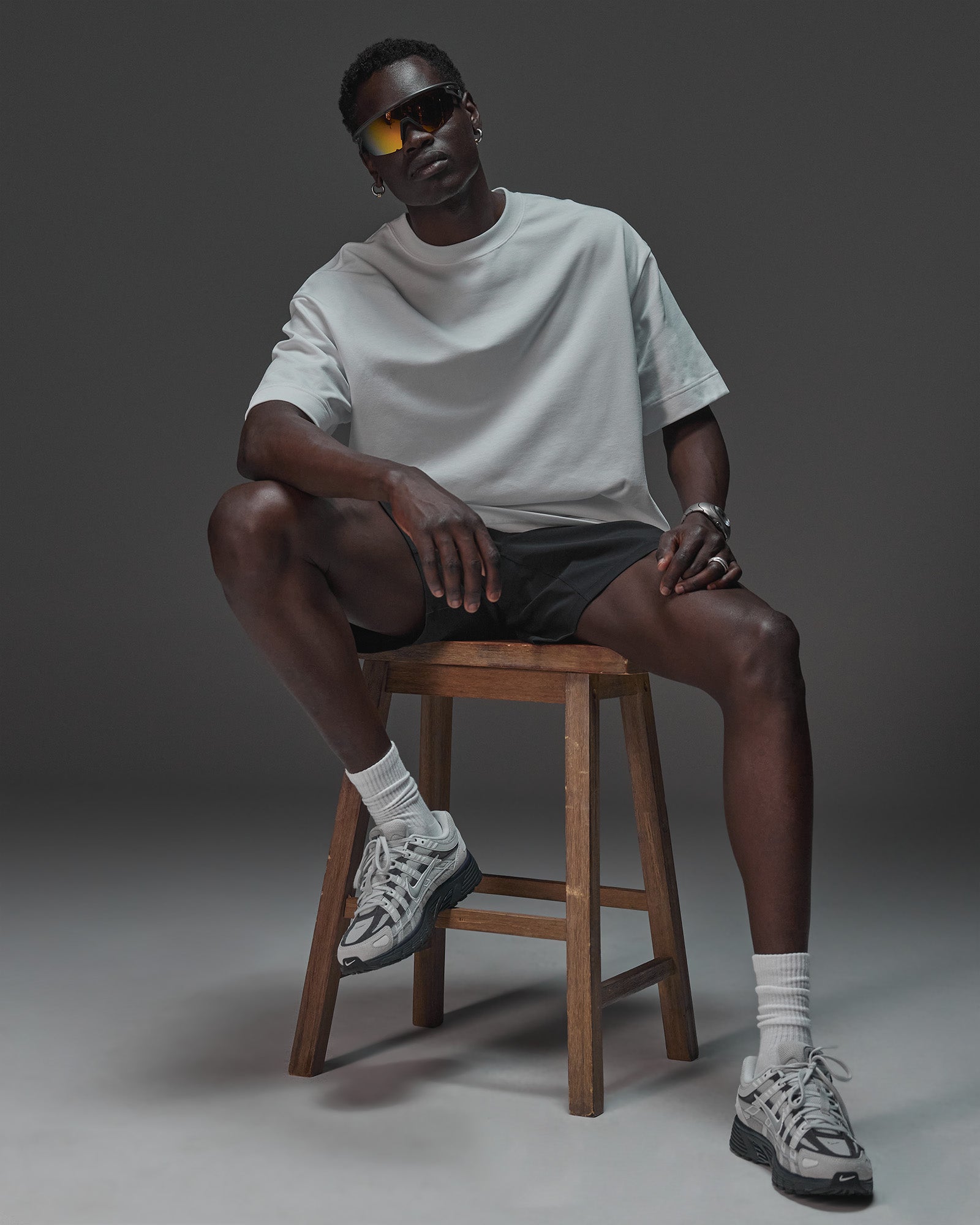 AfterDark ZeroCrease Oversized Tee - White | LSKD – LSKD US