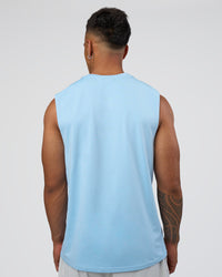 Man wearing AirTrack Muscle Tank - Open Air | Model:Daarian | Size:M
