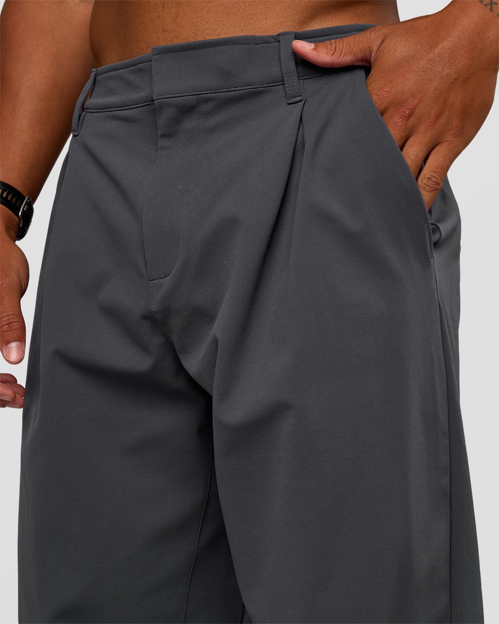 CREASE DL/TROUSERS 01 Sサイズ　CHARCOAL All Day ZeroCrease™ Wide Leg Pant - Dark Storm – LSKD US