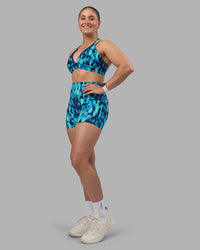Woman wearing Aria Triangle Sports Bra - Luminous | Model:Sami | Size:M | Thumbnail Index: 7