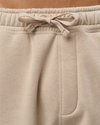 Man wearing Base Baggy Cuffed Track Pant - Shale Beige | Model:Albert | Size:M | | Thumbnail Index: 6