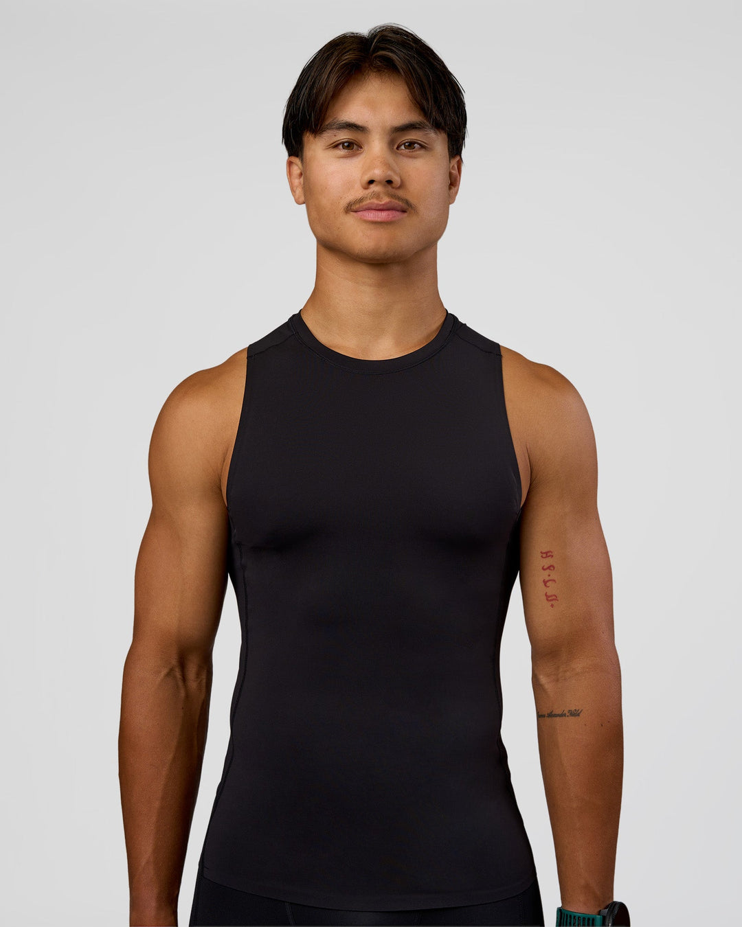 Man wearing BaseTech Tank - Black | Model:George | Size:M