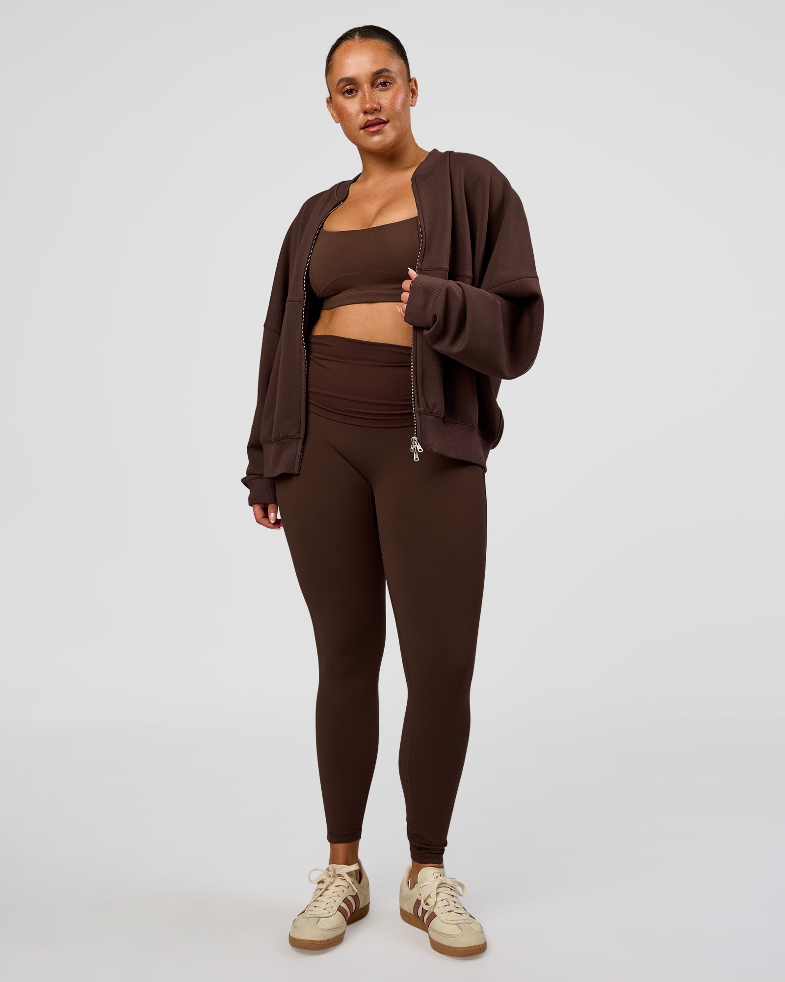 chocolate ソフビ服 CF Elevate SoftTouch Bomber - Hot Chocolate | LSKD – LSKD US