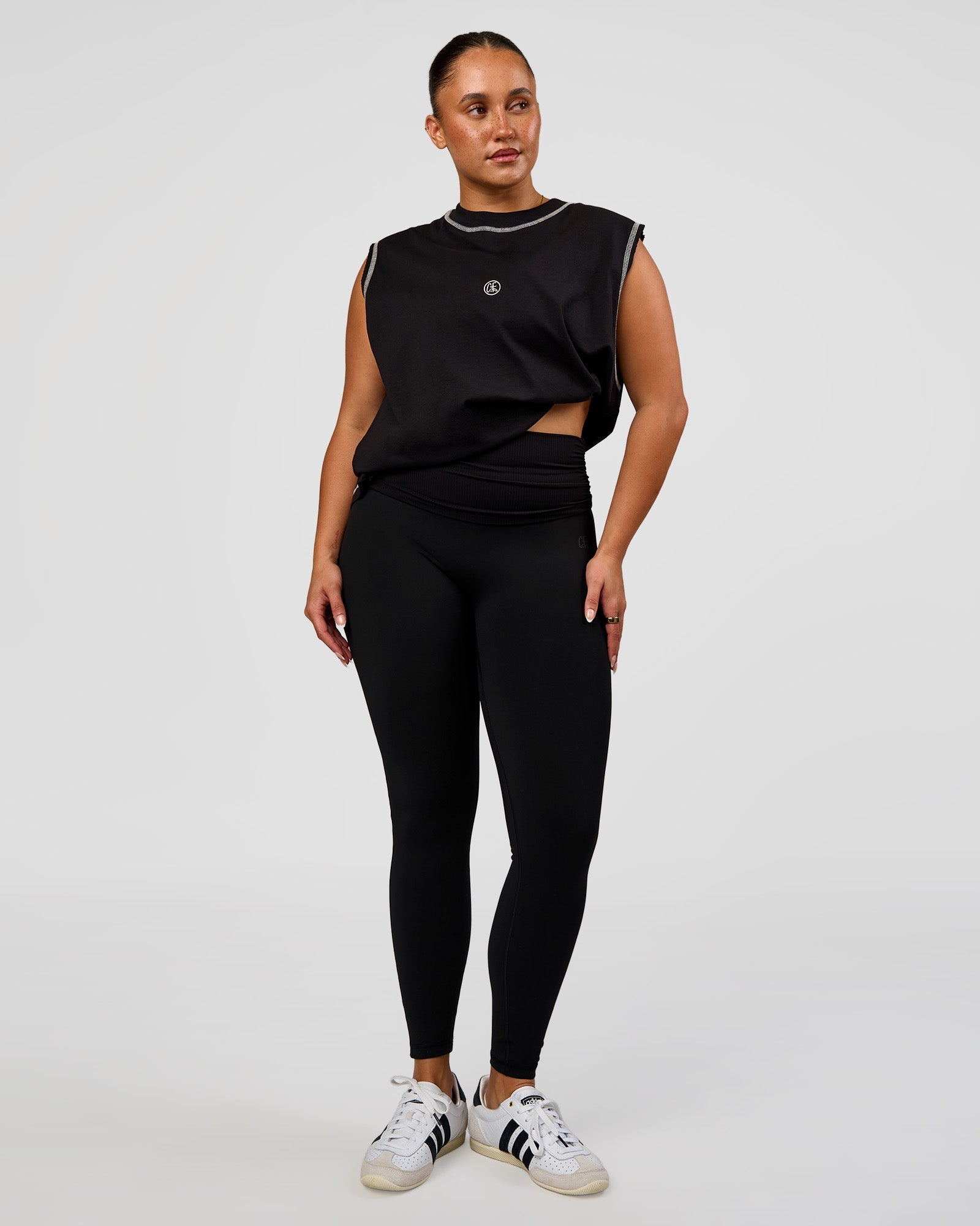 CF Fold Over High-Rise Full Length Legging - Black | LSKD – LSKD US