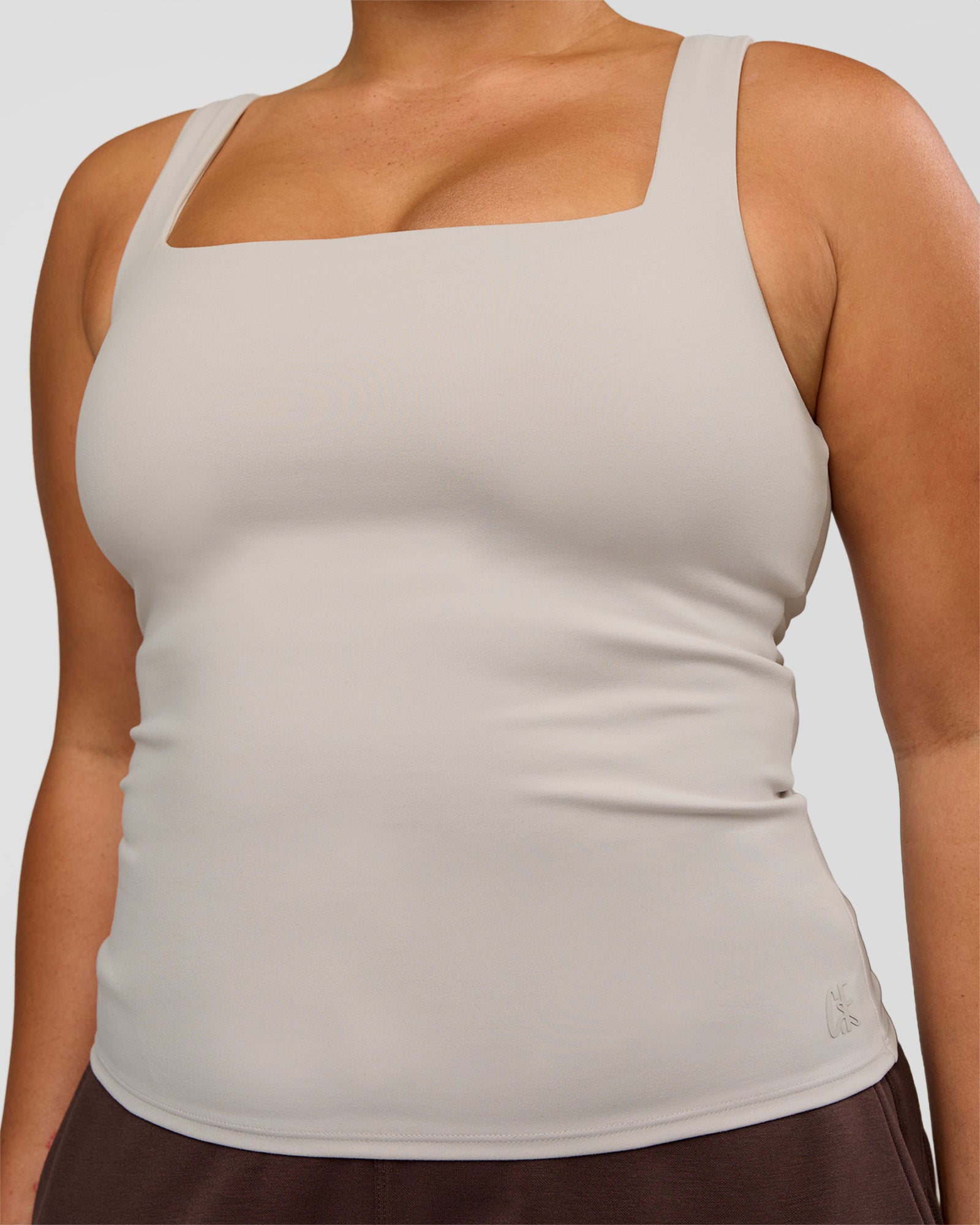 CF Train Hard Shelf Bra Tank - Clay | LSKD – LSKD US