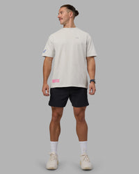 Man wearing Cali FLXCotton Oversized Tee - Digital Mist Washed | Model:Jaiden | Size:M