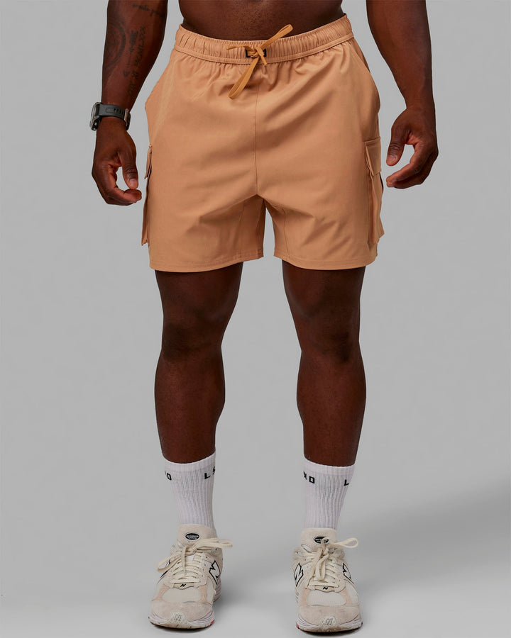 Man wearing Energy Stretch Performance Cargo Short - Latte