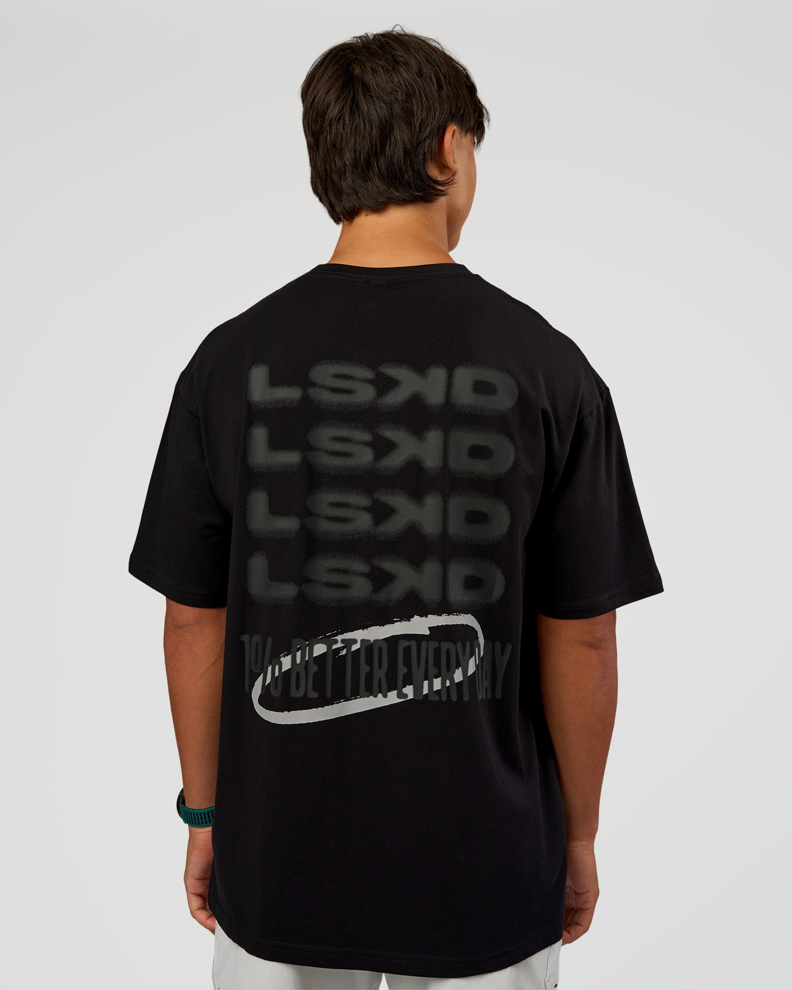 Everyday Elevation FLXCotton Oversized Tee - Black-Black | LSKD