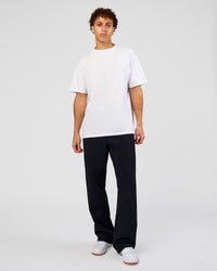 Man wearing Forever EffortlessTech Tee - White | Model:Leandro | Size:M | Thumbnail Index: 6