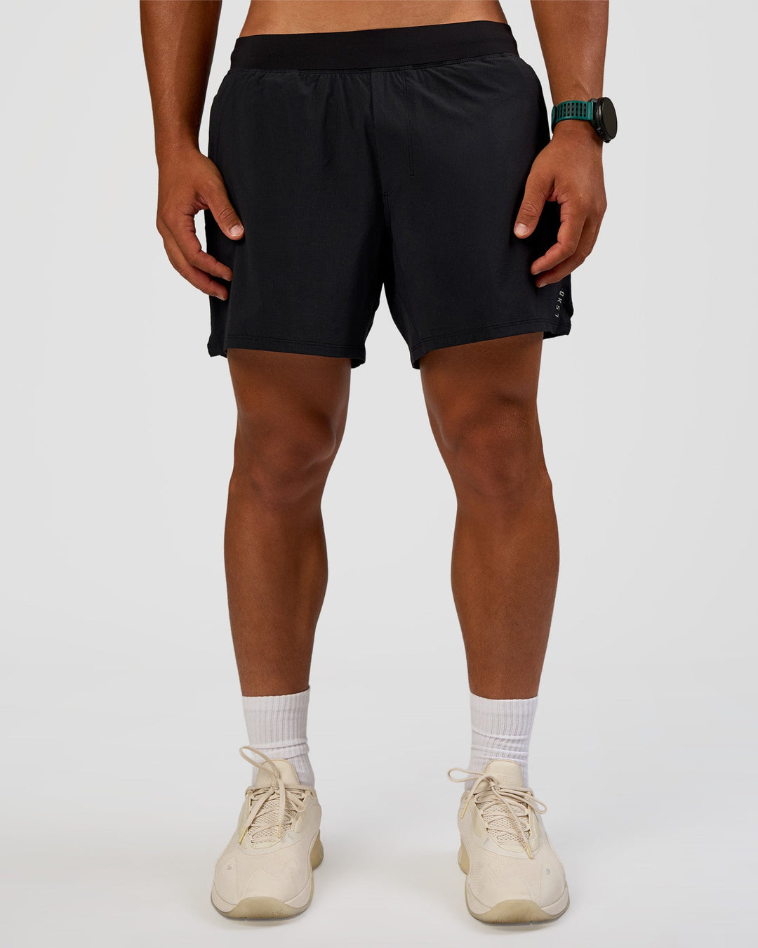 Man wearing Functional Training 5" Short - Black | Model:George | Size:M