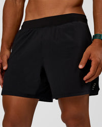 Man wearing Functional Training 5" Short - Black | Model:George | Size:M