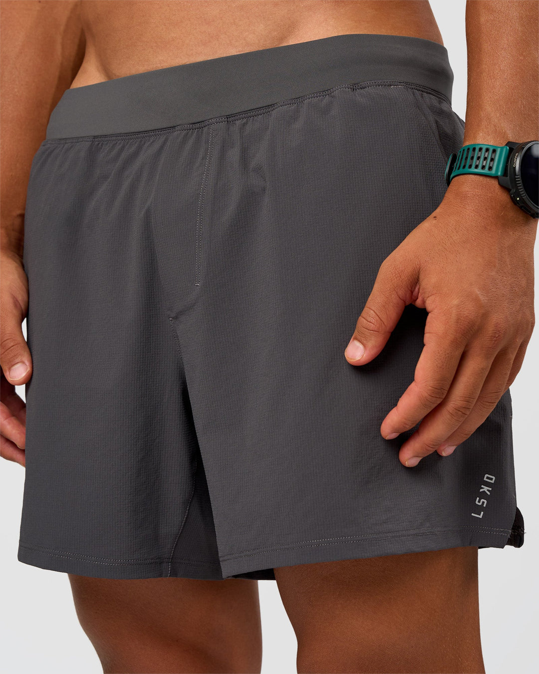 Man wearing Functional Training 5" Short - Dark Storm | Model:George | Size:M - view 10