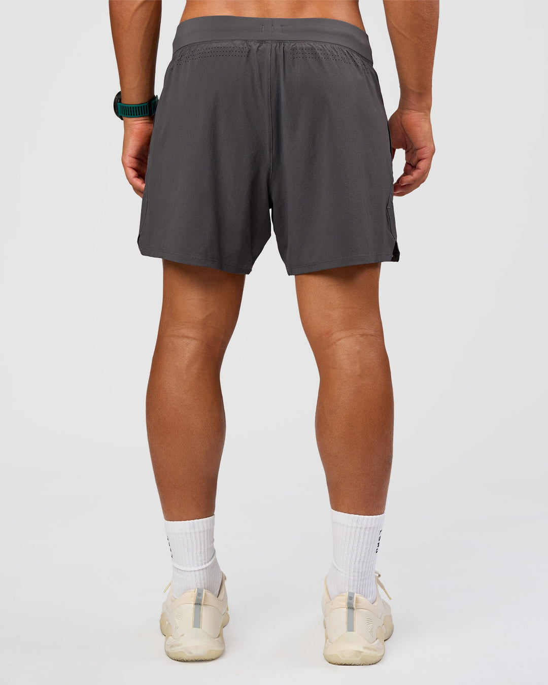 Man wearing Functional Training 5" Short - Dark Storm | Model:George | Size:M - view 5