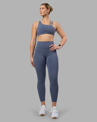 Woman wearing Galvanise Sports Bra 2.0 - Night Shadow | Model:Amy | Size:M