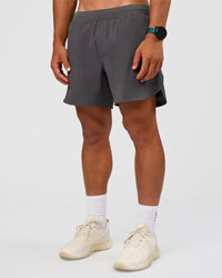 Man wearing Lift 6" Short - Dark Storm | Model:George | Size:M