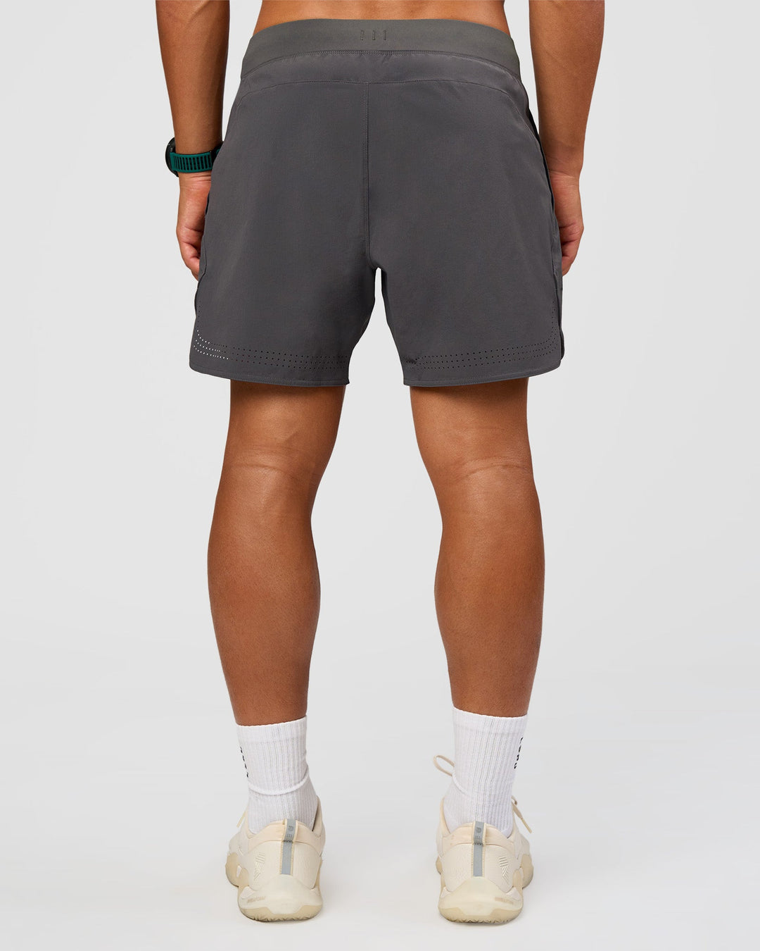 Man wearing Lift 6" Short - Dark Storm | Model:George | Size:M