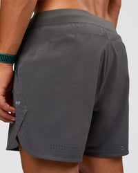 Man wearing Lift 6" Short - Dark Storm | Model:George | Size:M