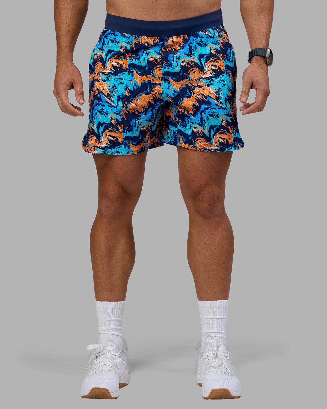 Man wearing Lift 6&quot; Short - React Print | Model:Jaiden | Size:M