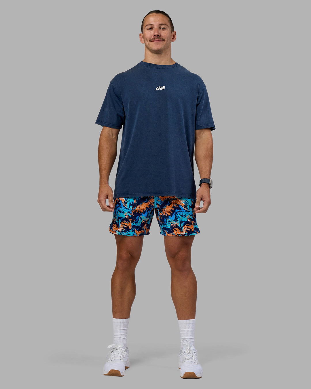 Man wearing Lift 6&quot; Short - React Print | Model:Jaiden | Size:M