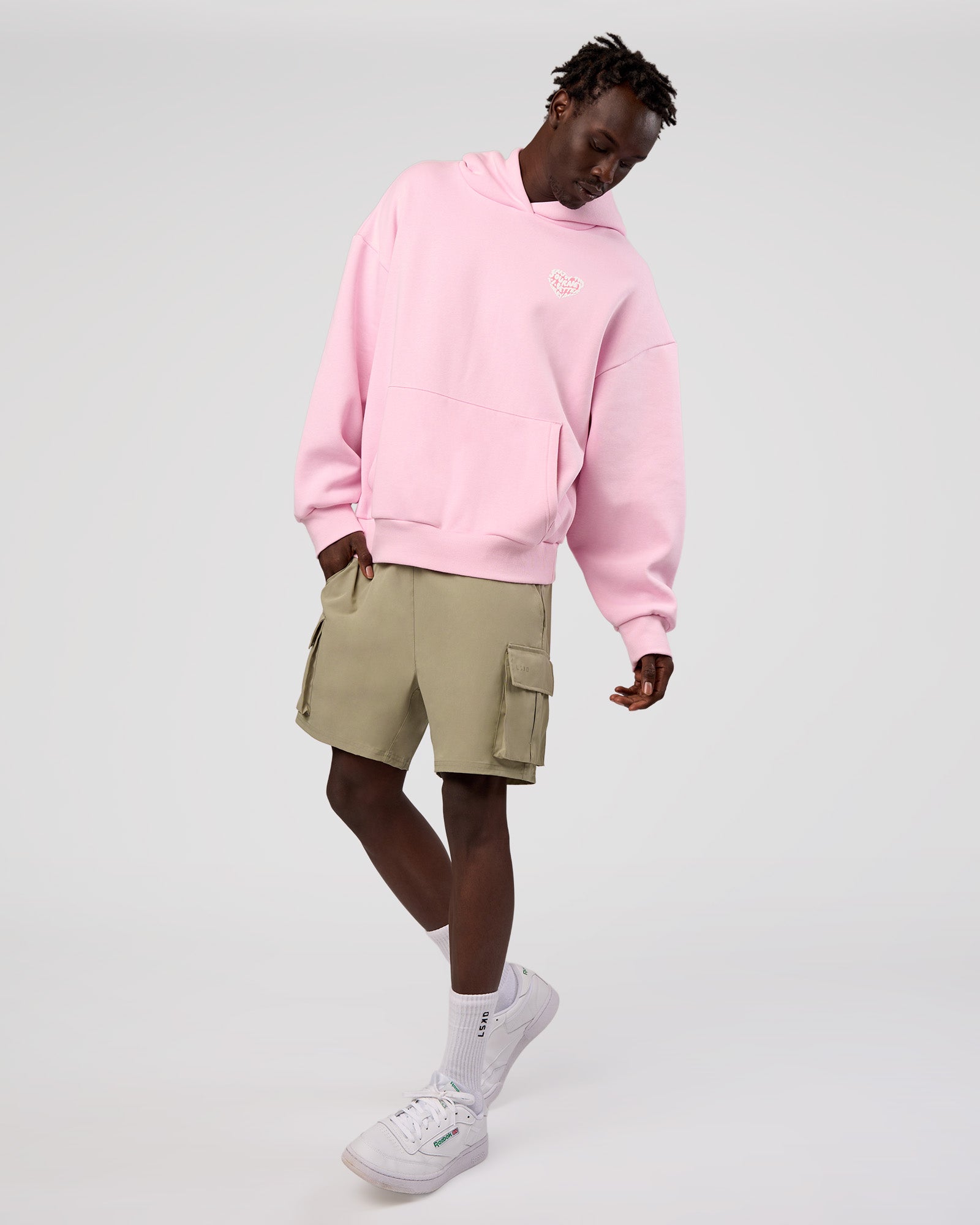 Love The Journey Unisex Oversized Hoodie in Marshmallow-White