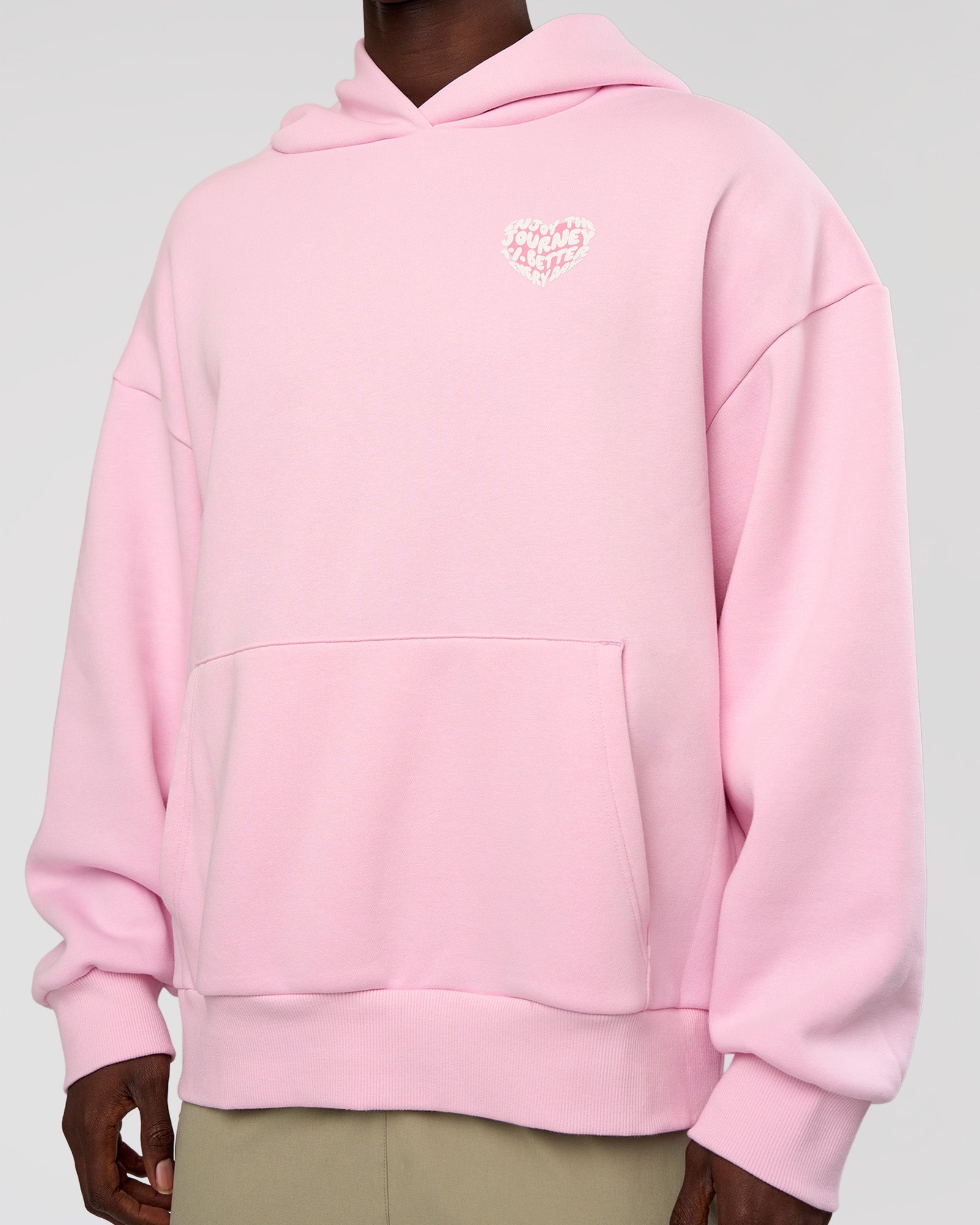 Love The Journey Unisex Oversized Hoodie in Marshmallow-White
