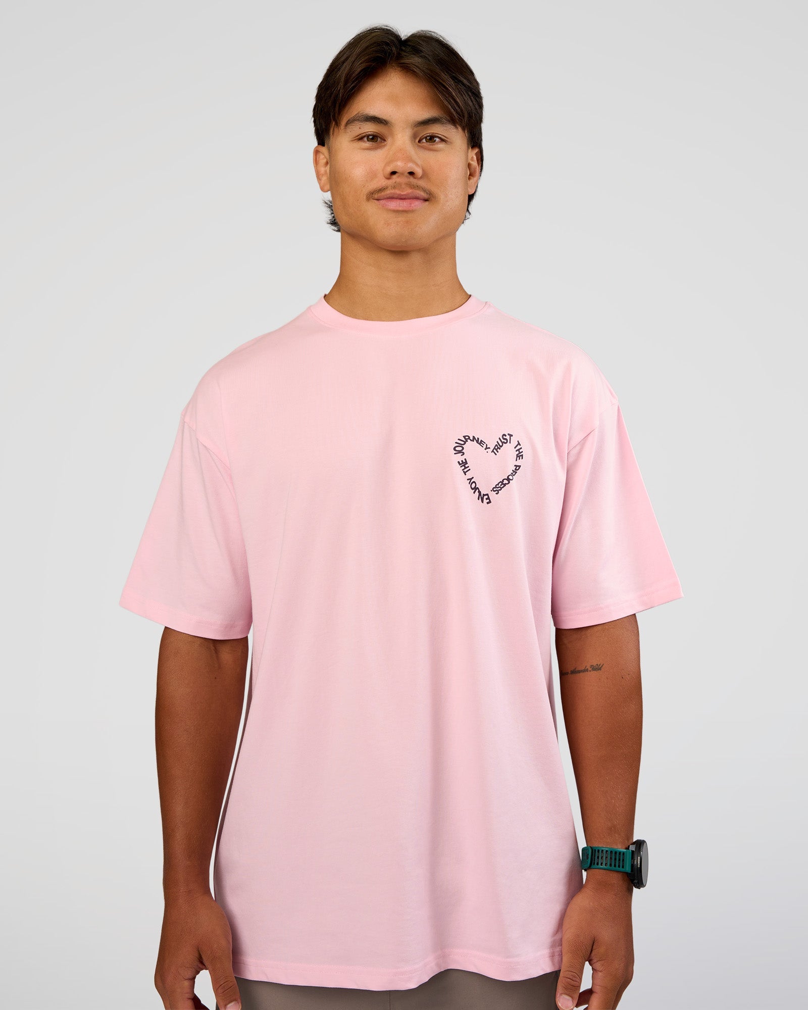 Love The Process FLXCotton Oversize Tee - Marshmallow-Midnight