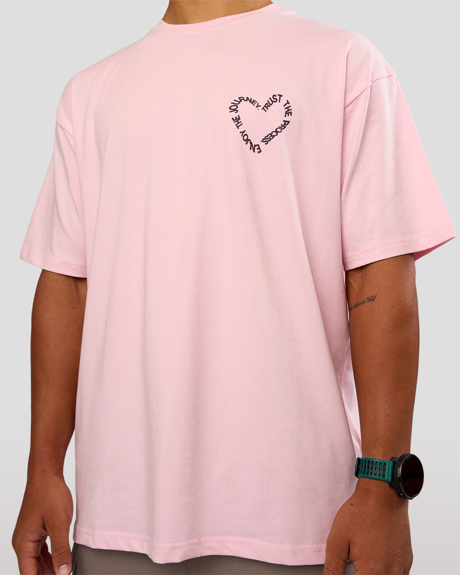 Love The Process FLXCotton Oversize Tee - Marshmallow-Midnight