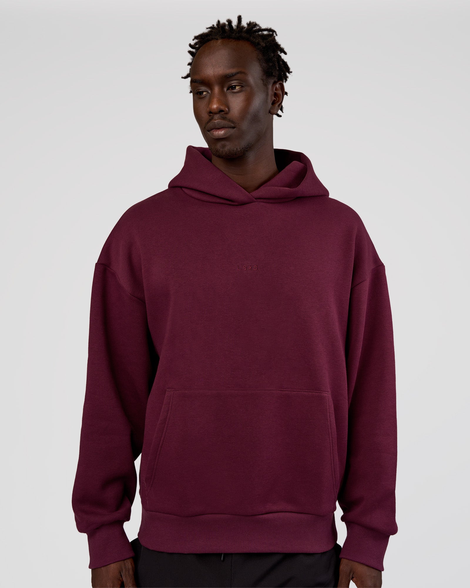 MVP Oversized Hoodie - Cherry Lacquer | LSKD – LSKD US