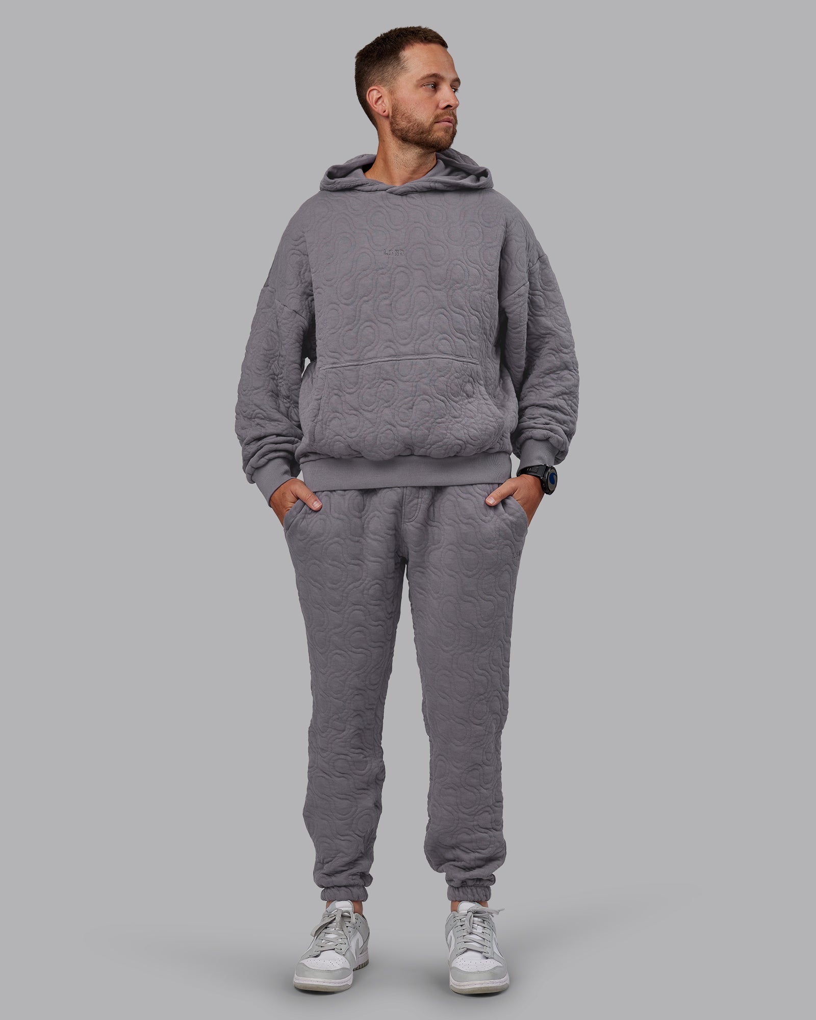 MVP Quilted Track Pant - Storm Front-Geometric | LSKD – LSKD US