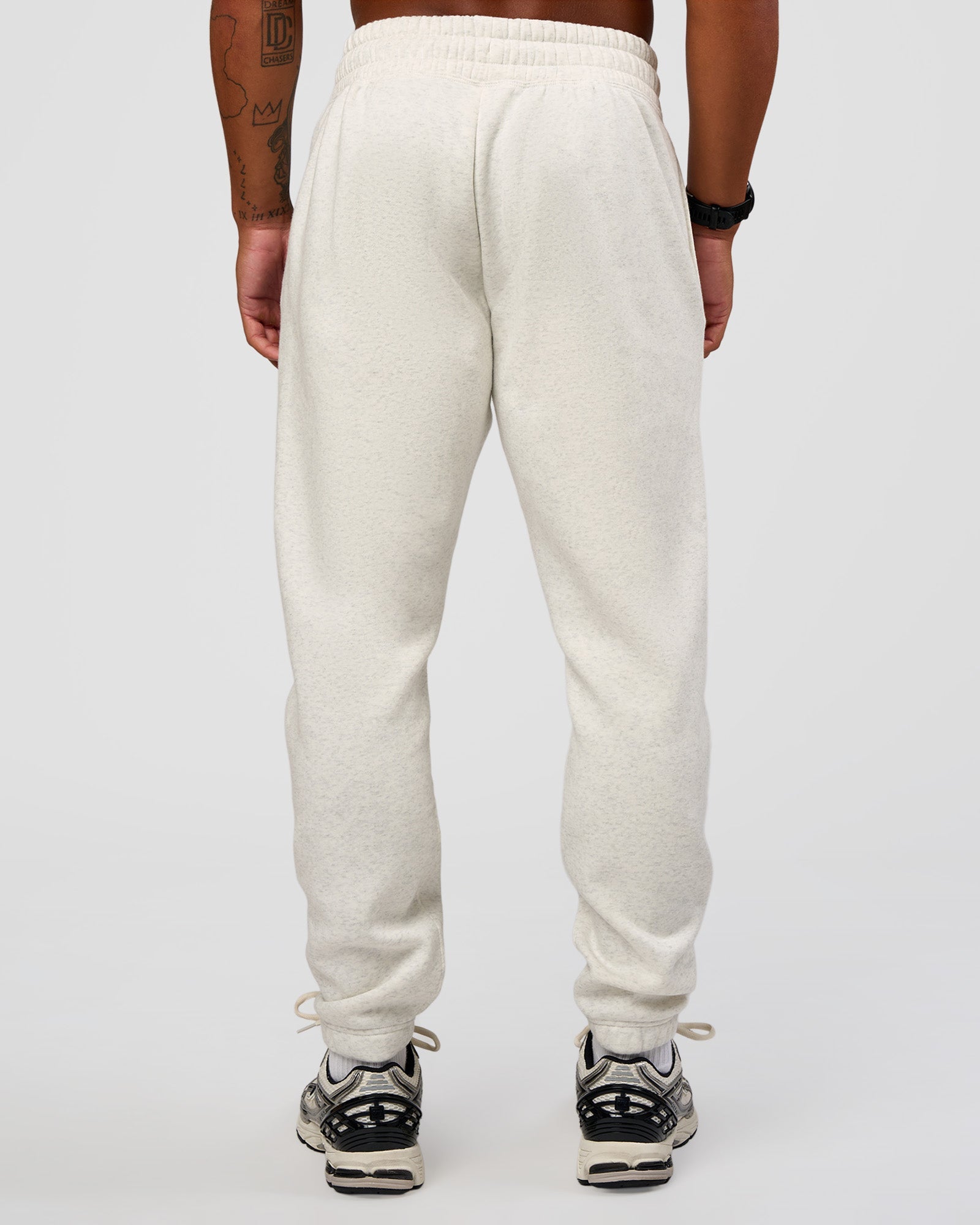 Mens MVP Cuffed Track Pants - Silver Marl | LSKD – LSKD US