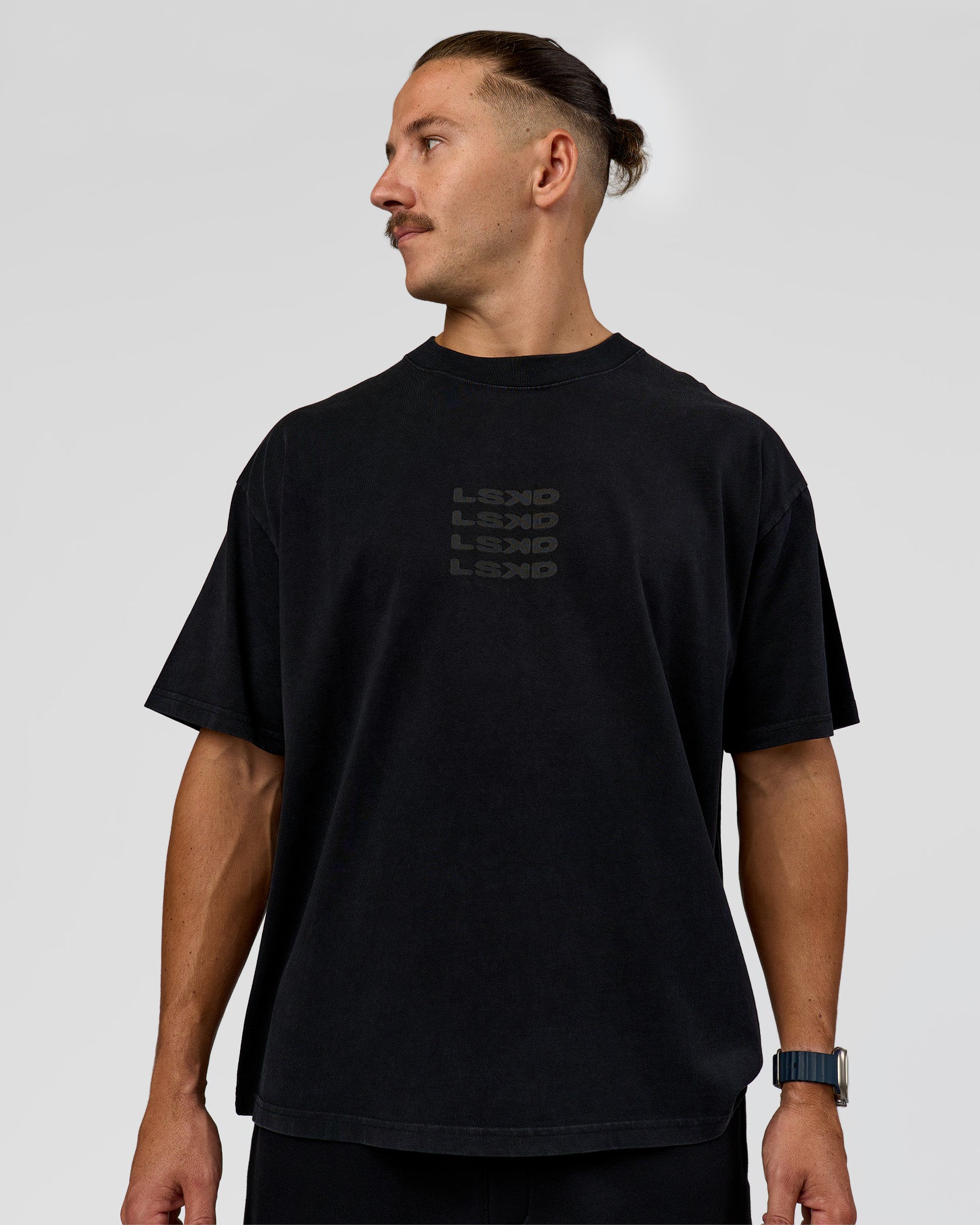 Move Fast Heavyweight Oversized Tee - Black Washed | LSKD – LSKD US
