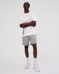 Man wearing Nothing Is Impossible 6" Short - Alloy-Black | Model:Okello | Size:M