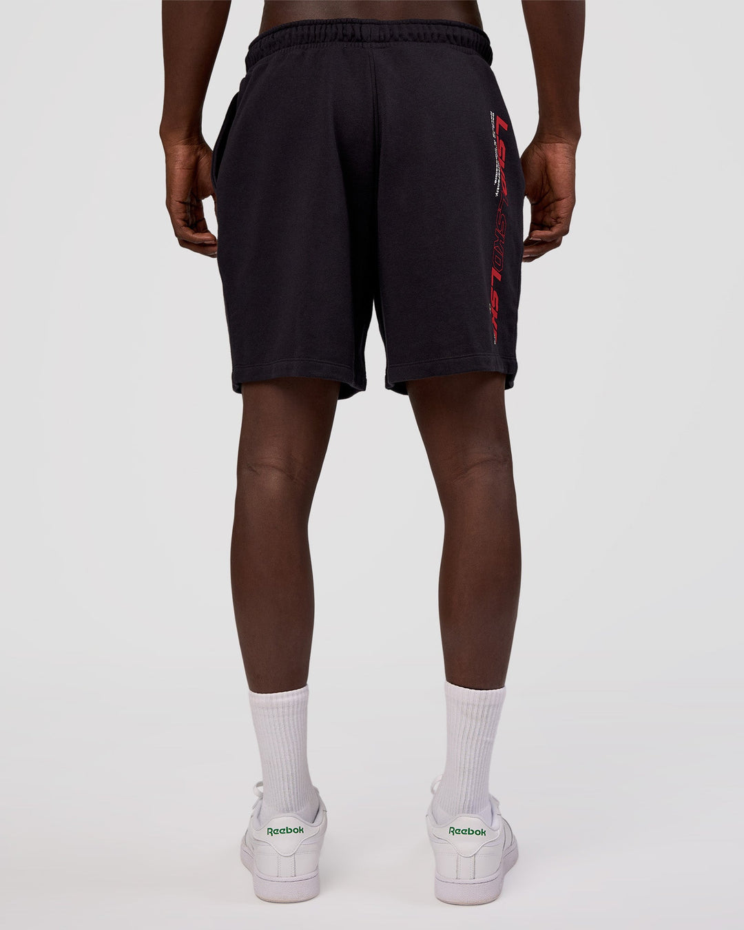 Man wearing Nothing Is Impossible 6" Short - Black-Flame | Model:Okello | Size:M