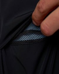 Man wearing Pace Running Jacket - Black | Model:Konnor | Size:M