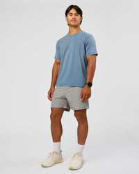 Man wearing Rep 5" Performance Short - Alloy | Model:George | Size:M