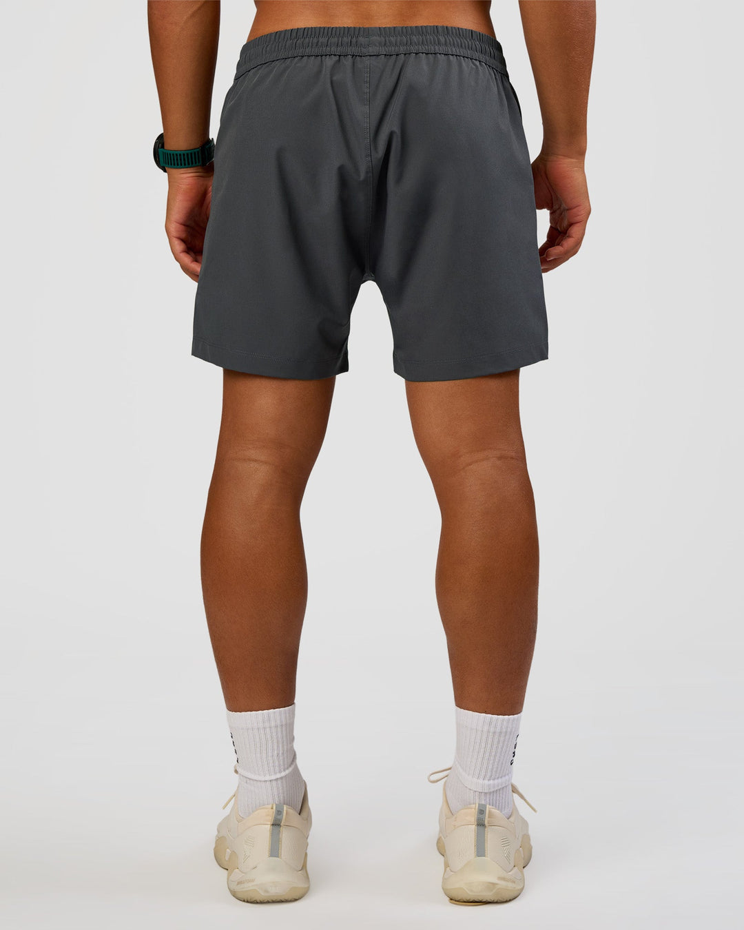 Man wearing Rep 5" Performance Short - Dark Storm | Model:George | Size:M