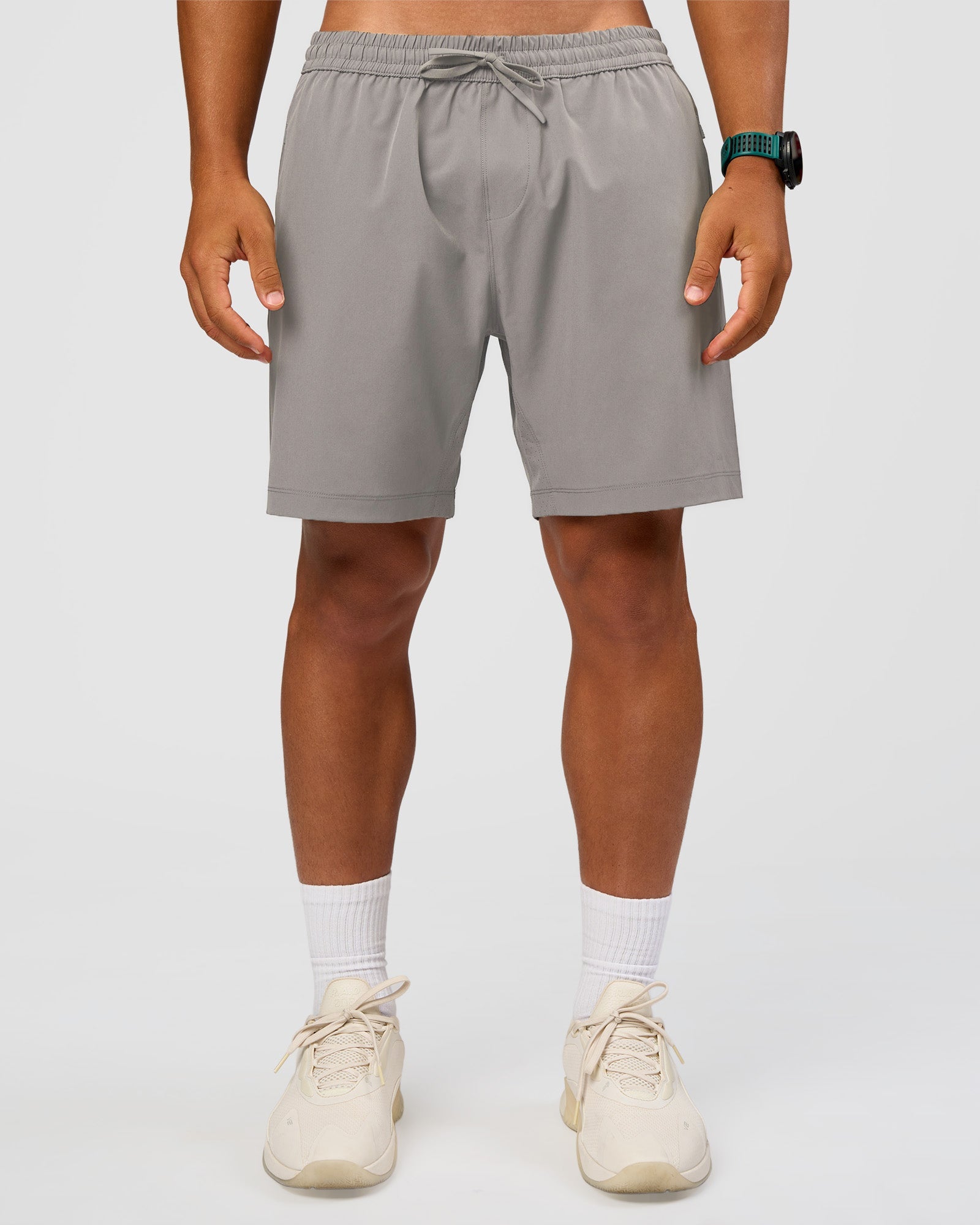 Man wearing Rep 7'' Performance Short - Alloy | Model:George | Size:M