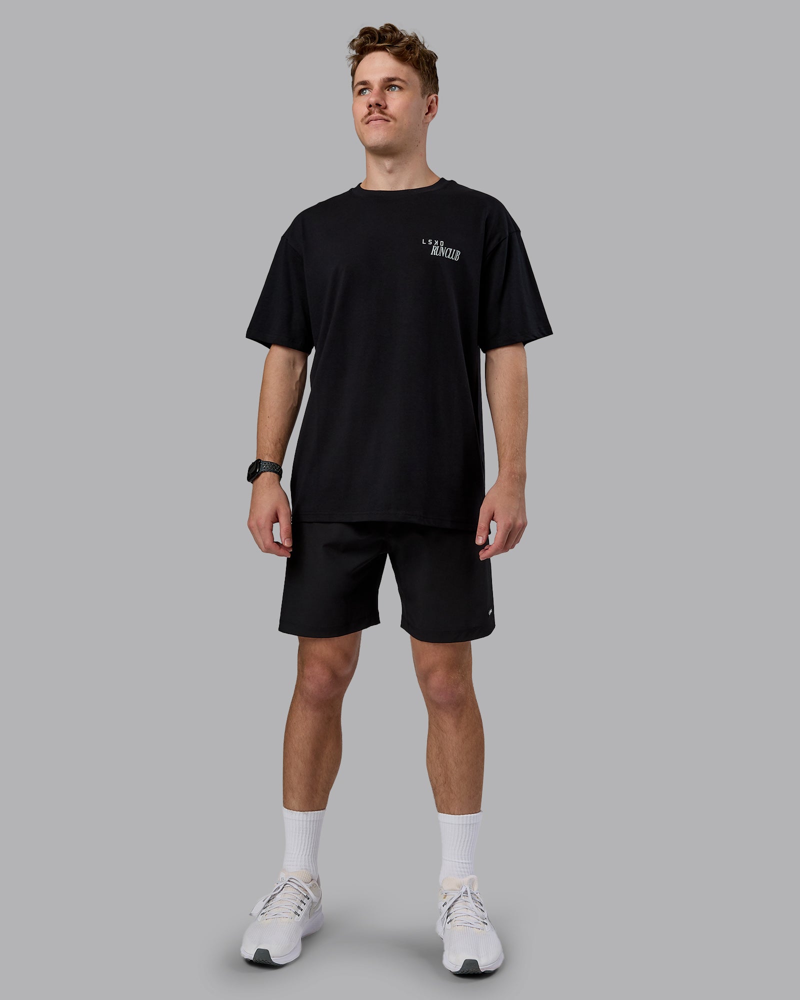 Run Love FLXCotton Oversized Tee - Black-Reflective | LSKD – LSKD US