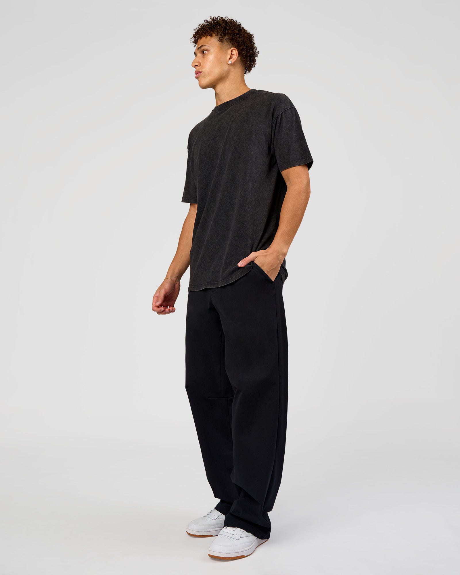 Shadow Mode FLXCotton Oversized Tee - Black Washed | LSKD – LSKD US